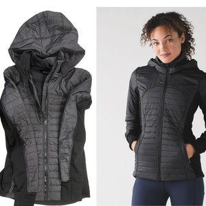 Lululemon first mile jacket sz 4 black excellent condition worn 2x